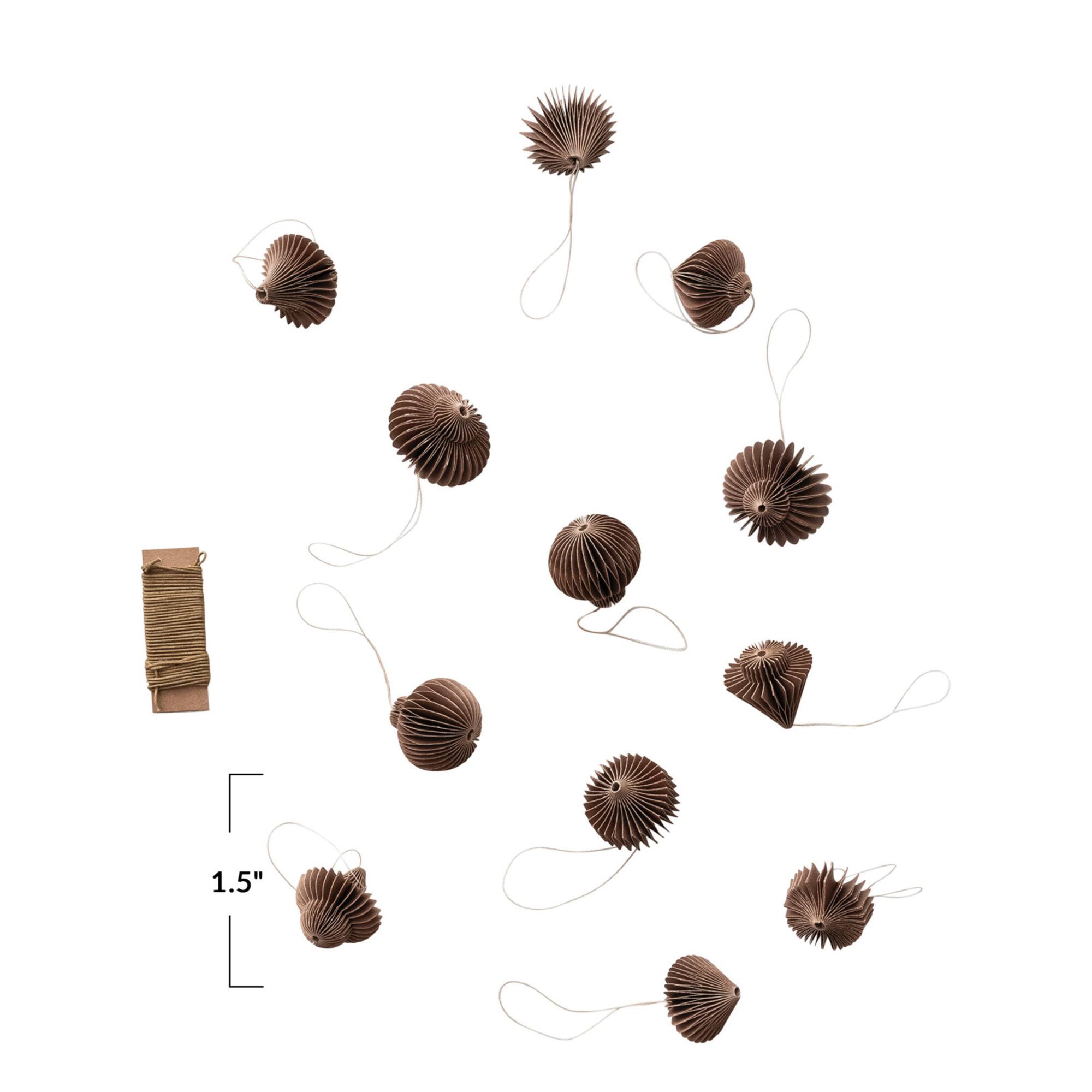 Hello Honey® Paper Honeycomb Ornaments with String DIY Garland